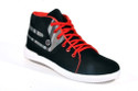 Big Wing Appealing Black & Red Ankle Length Sneakers