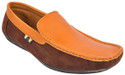 60% OFF on RJ Fashion Synthetic Tan and Brown Loafers