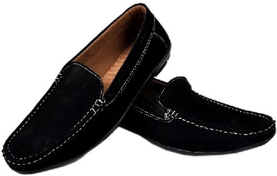 66% OFF on Fashion Zone Black Loafers