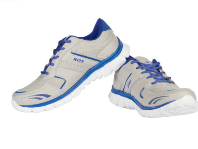 Ros 1125-Grey-R.Blue Walking Shoes
