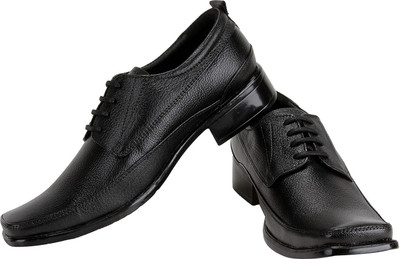 Blak PU Lace Up Shoes