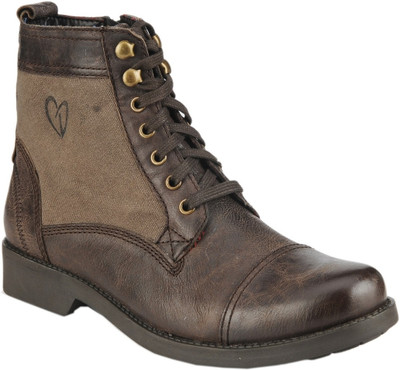 54% OFF on Delize T-004-Brown Boots 54% OFF on Delize T-004-Brown Boots