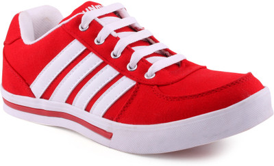 John Mart Striker Red White Casuals Shoes