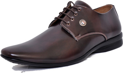 West Code Men's Synthetic Leather Formal Casual Shoes D-73-Brown-6 Casuals Brown