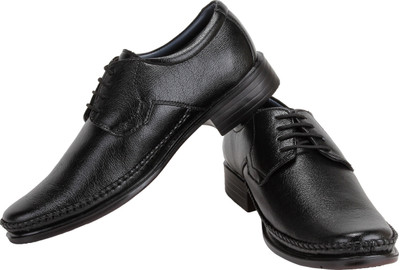 Blak PU Lace Up Shoes