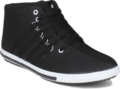 Histeria Honk Black Canvas Casual Shoes