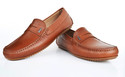 Language Tan Milled Leather Casual Loafers