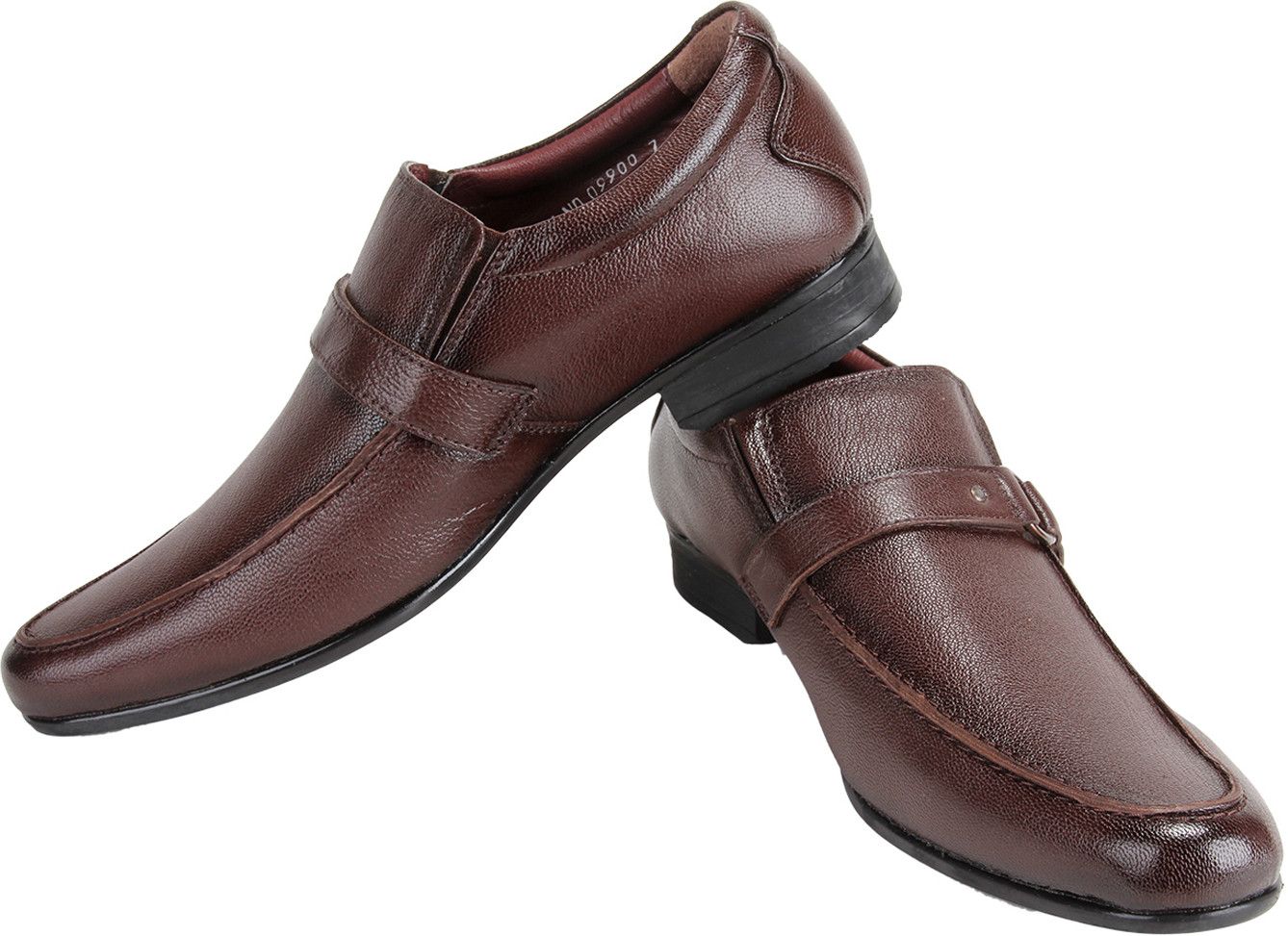 Blak PU Slip On Shoes