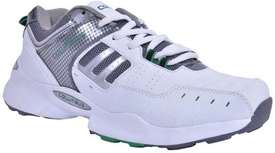 10% OFF on Columbus Crazy Quick Wht/Gry/Grn Walking Shoes