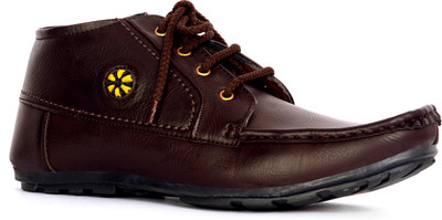 62% OFF on Sam Stefy Coffee Brown Long Casual Shoes