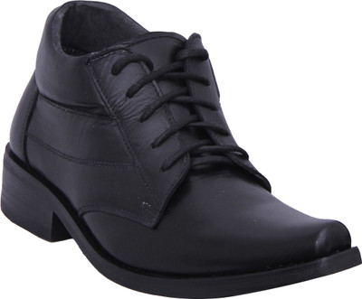 50% OFF on Walkaway Black color Lather Boots