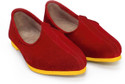 30% OFF on Bareskin Red Suede Jalsa With Yellow Sole 30% OFF on Bareskin Red Suede Jalsa With Yellow Sole