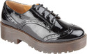 Truffle Collection Het1 Black Pat Casual Shoes