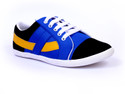 9% OFF on Sam Stefy Blue Black Yellow A33 Canvas Shoes