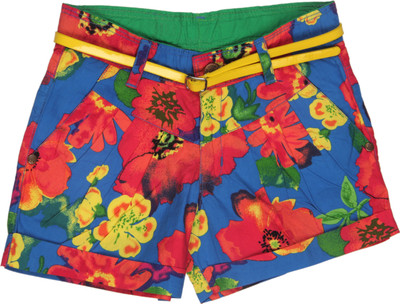 Vitamins Printed Girl's Chino Shorts Vitamins Printed Girl's Chino Shorts
