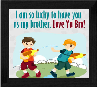 44% OFF on Ellicon B438 Love U Brother Showpiece - 19.5 cm