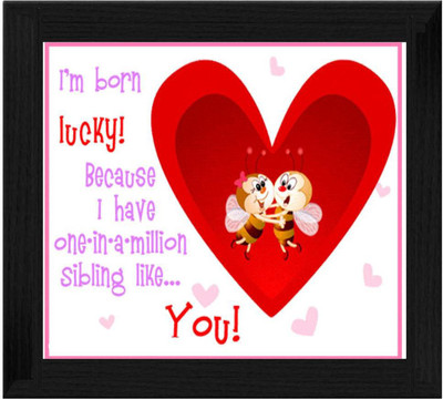 44% OFF on Ellicon B513 I Love Sister Showpiece - 19.5 cm