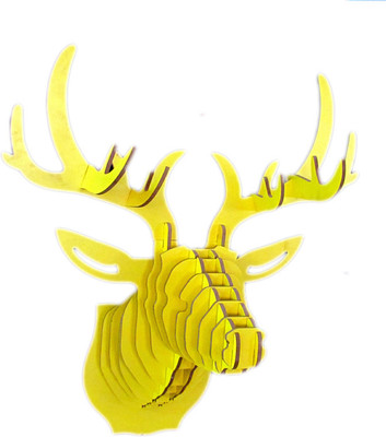 37% OFF on Panache Animal Head AH005-Yellow2 Showpiece - 80 cm