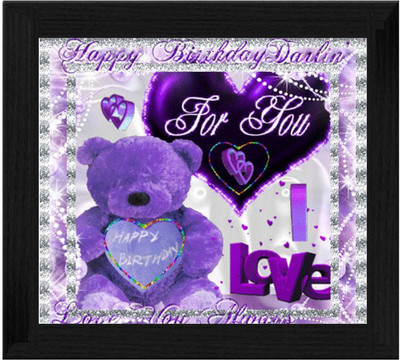 44% OFF on Ellicon B615 Happy Birthday Darling Showpiece - 19.5 cm