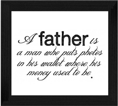 44% OFF on Ellicon B387 Father Quotes Showpiece - 19.5 cm