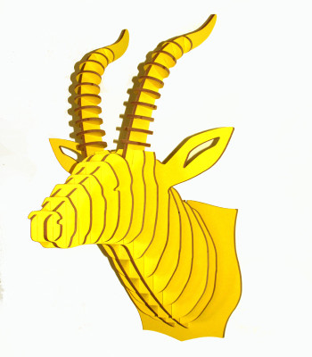 51% OFF on Panache Animal Head AH006-Yellow2 Showpiece - 80 cm