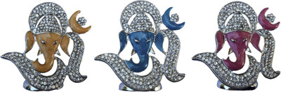 60% OFF on B-Fashionable Set of 3 Om Ganesha Idol Showpiece - 6 cm