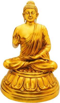 StatueStudio Buddha Sitting Golden Showpiece - 55.88 cm StatueStudio Buddha Sitting Golden Showpiece - 55.88 cm