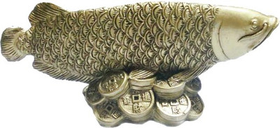 26% OFF on Anjalika Feng Shui Arowana on Bed of Wealth Brass Showpiece - 6 cm 26% OFF on Anjalika Feng Shui Arowana on Bed of Wealth Brass Showpiece - 6 cm