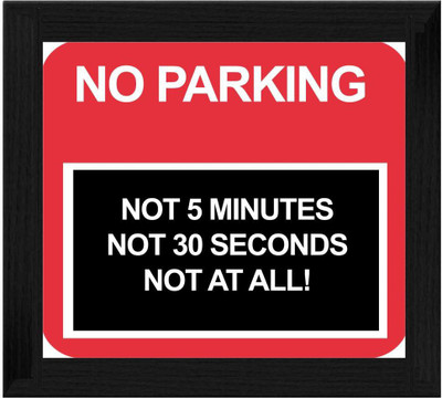 44% OFF on Ellicon B655 No Parking Funny Frame Showpiece - 19.5 cm