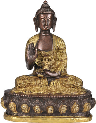 20% OFF on Exotic India Lord Buddha is Interpreting His Dharma Showpiece - 19.558 cm