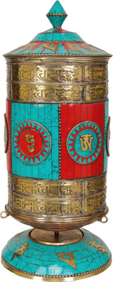 20% OFF on Exotic India Prayer Wheel with Inlay Showpiece - 41 cm 20% OFF on Exotic India Prayer Wheel with Inlay Showpiece - 41 cm