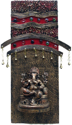 57% OFF on Krafthub Panel Ganesha With Stone And Crystal Work Showpiece - 66 cm