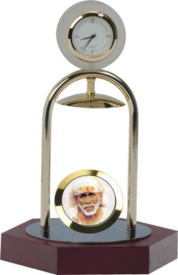 48% OFF on YNA Table Clock With Beautiful Sai Baba Showpiece - 17 cm 48% OFF on YNA Table Clock With Beautiful Sai Baba Showpiece - 17 cm