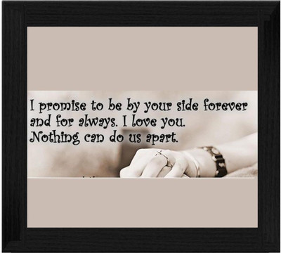 44% OFF on Ellicon B574 Love Quotes Promise Husband Showpiece - 19.5 cm