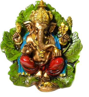 50% OFF on Justdecorz Leaf Ganesha Showpiece - 18 cm 50% OFF on Justdecorz Leaf Ganesha Showpiece - 18 cm