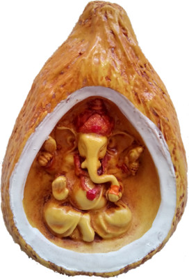 80% OFF on JaipurCrafts Lord Ganesha In Coconut Showpiece - 10.16 cm