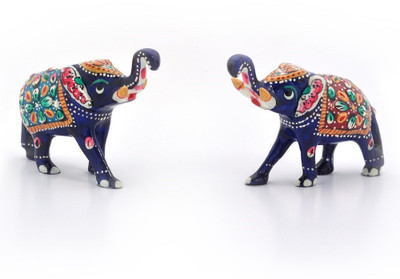 50% OFF on Home India Enamel Work Decorative Elephant Pair Gift -133 Showpiece - 5.08 cm 50% OFF on Home India Enamel Work Decorative Elephant Pair Gift -133 Showpiece - 5.08 cm