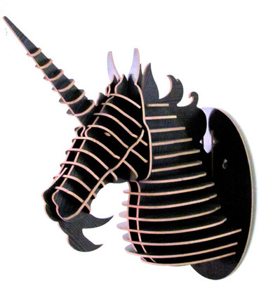 51% OFF on Panache Animal Head AH007-Black Showpiece - 80 cm