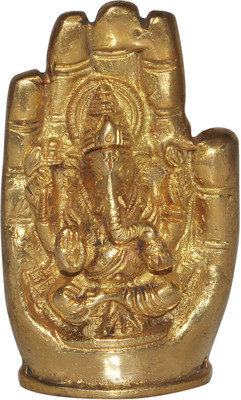 50% OFF on Dungri India Craft Hand Ganesha Hindu God Sculptures Handmade Showpiece - 10 cm