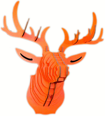 50% OFF on Panache Animal Head AH005-Orange2 Showpiece - 80 cm