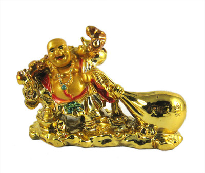 53% OFF on Eshoppee feng shui laughing buddha drag the money potli Showpiece - 10 cm 53% OFF on Eshoppee feng shui laughing buddha drag the money potli Showpiece - 10 cm