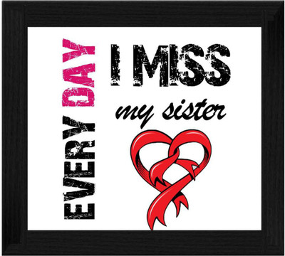 44% OFF on Ellicon B161 Every Day I Miss My Sister Showpiece - 19.5 cm