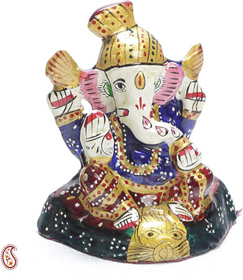 23% OFF on Aapno Rajasthan Hand Painted Enamelled Metal Turban Lord Ganesh Showpiece - 7.62 cm 23% OFF on Aapno Rajasthan Hand Painted Enamelled Metal Turban Lord Ganesh Showpiece - 7.62 cm