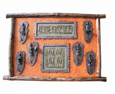 11% OFF on Krafthub Bastar Art Frame With Warley Musicals Showpiece - 76 cm 11% OFF on Krafthub Bastar Art Frame With Warley Musicals Showpiece - 76 cm