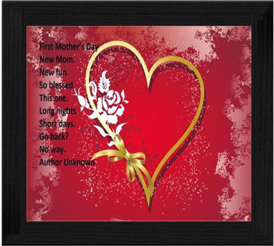 44% OFF on Ellicon B322 Valantine Day Poem For Mom Showpiece - 19.5 cm