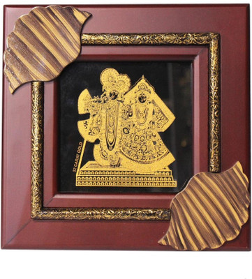 50% OFF on eSoft 22 Ct Gold Radha Krishna Frame 6 inch x 6 inch Showpiece - 25 cm
