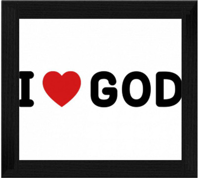 44% OFF on Ellicon B139 I Love God Showpiece - 19.5 cm