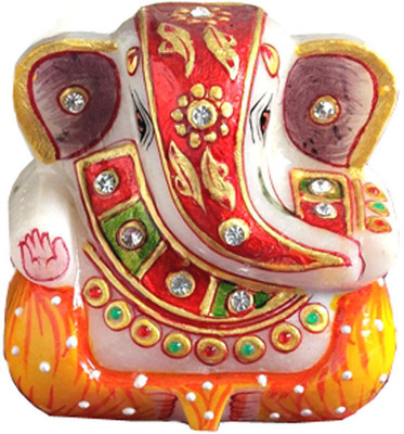 28% OFF on Aapno Rajasthan Hand Painted Gold Work Ganeshji Showpiece - 7.62 cm 28% OFF on Aapno Rajasthan Hand Painted Gold Work Ganeshji Showpiece - 7.62 cm