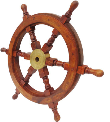 23% OFF on Pindia Home Office Decorative Fancy Wooden Designer Wall Hanging Ship Wheel Showpiece - 60.9 cm 23% OFF on Pindia Home Office Decorative Fancy Wooden Designer Wall Hanging Ship Wheel Showpiece - 60.9 cm