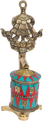 20% OFF on Exotic India Prayer Wheel with Umbrella (Ashtamangala) Showpiece - 18 cm 20% OFF on Exotic India Prayer Wheel with Umbrella (Ashtamangala) Showpiece - 18 cm